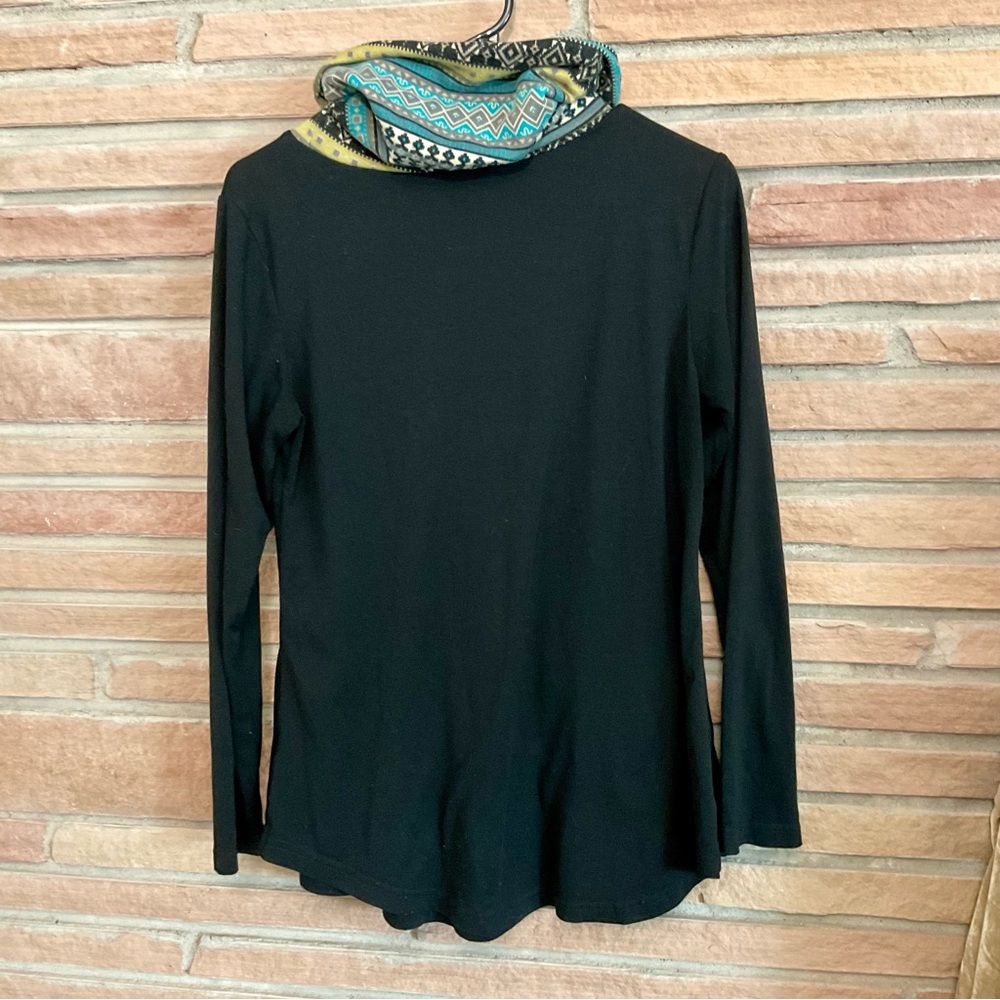Moqivgi Cowl Neck Tunic Tribal Pattern - Picture 6 of 8
